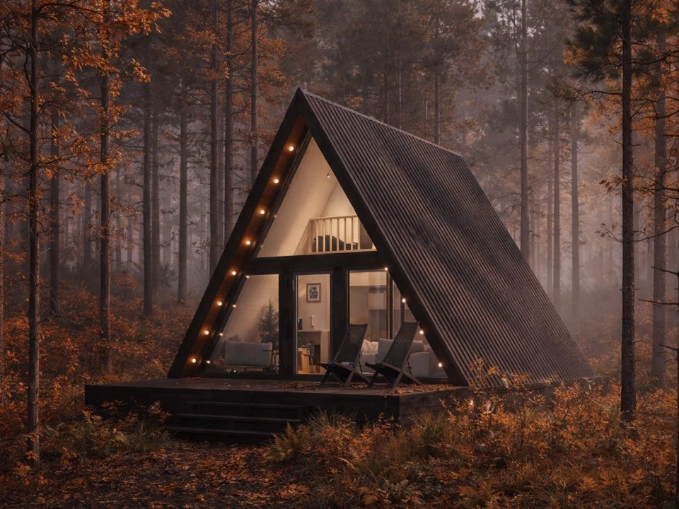 Дом А-Фрейм 6х9