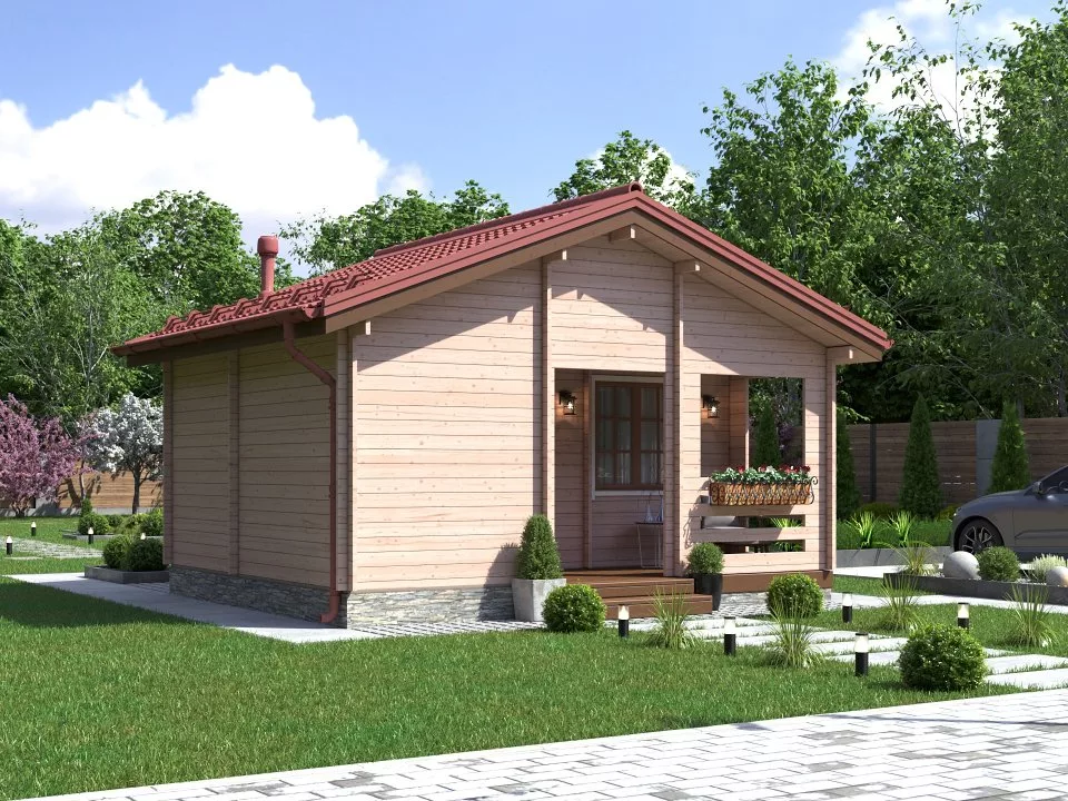 Баня из бруса "С лёгким паром"