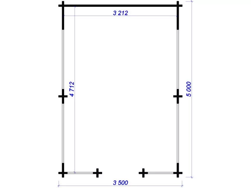 Планировка 1 этажа проекта Беседка «Сергей Есенин»