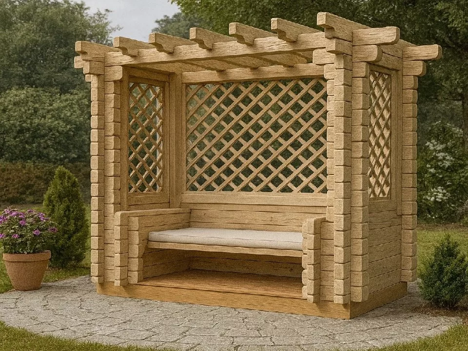 Пергола из бруса «Романтик»