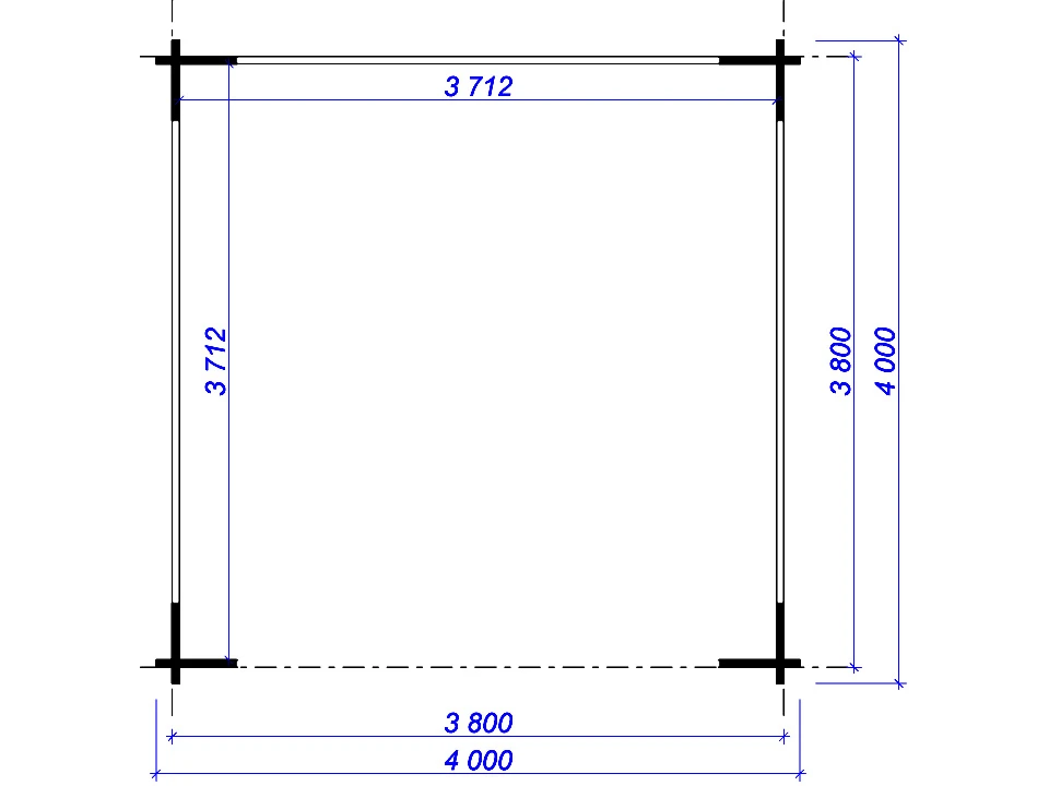 Планировка 1 этажа проекта Беседка «Воздушная»