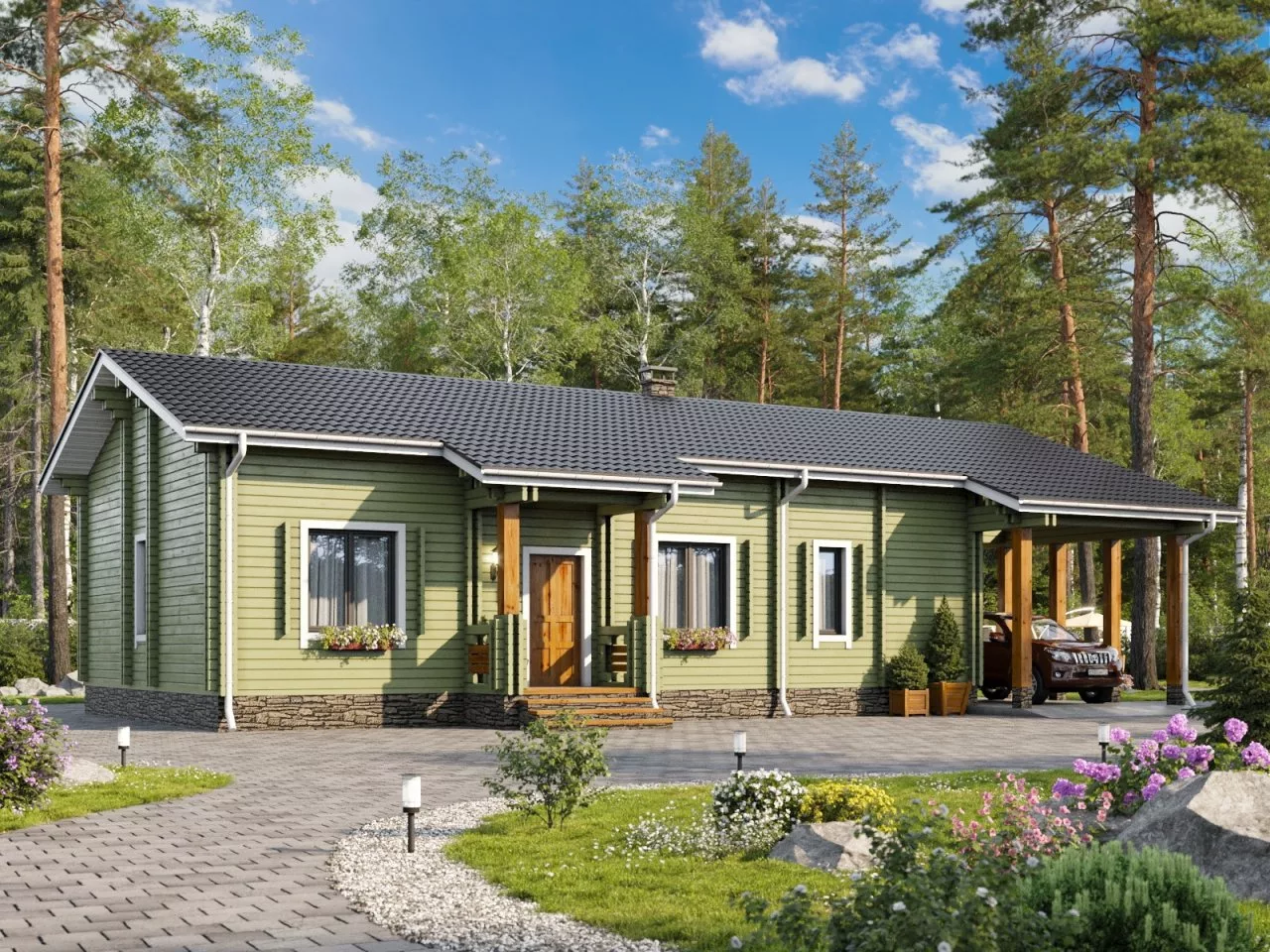 Дом из бруса "Богдан"