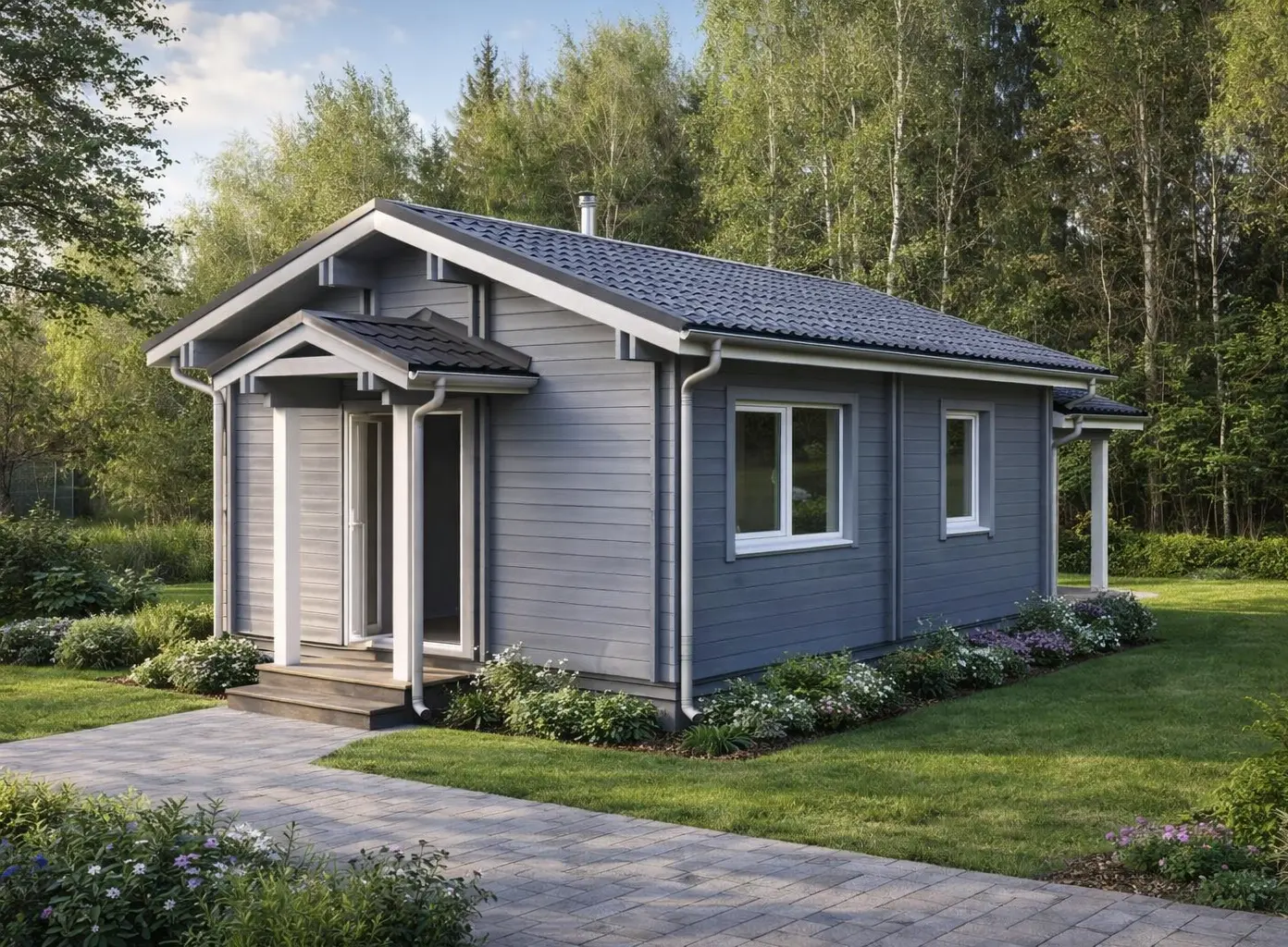 Дом из бруса «Лотос мини»