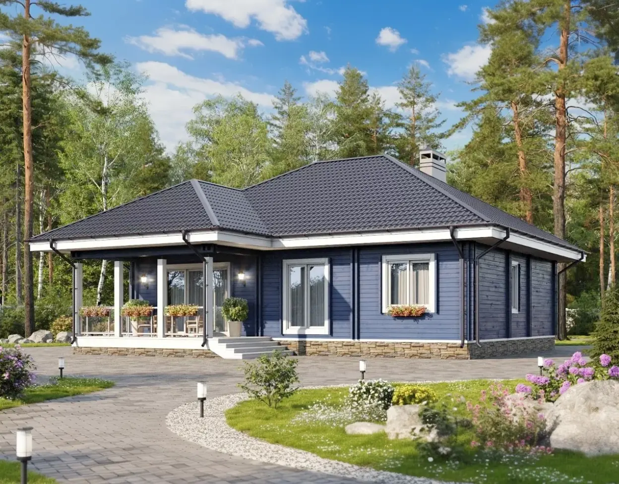 Дом из бруса "Ревьера"