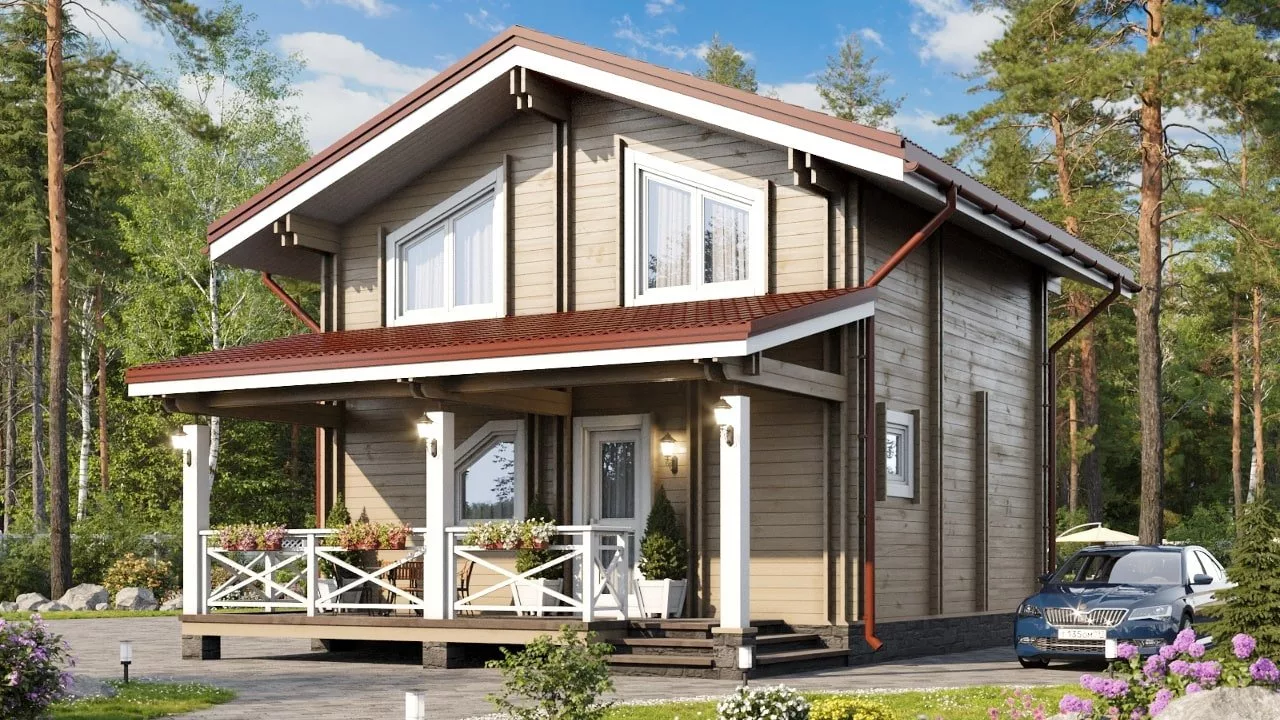 Дом из бруса "Сидней"