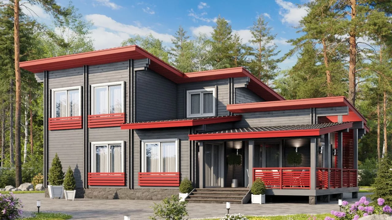 Дом из бруса "Твин Пикс"