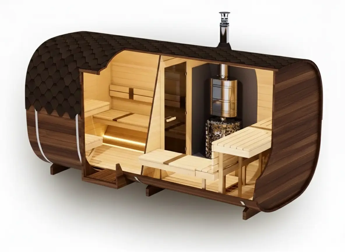 Баня квадро 4.5 метров