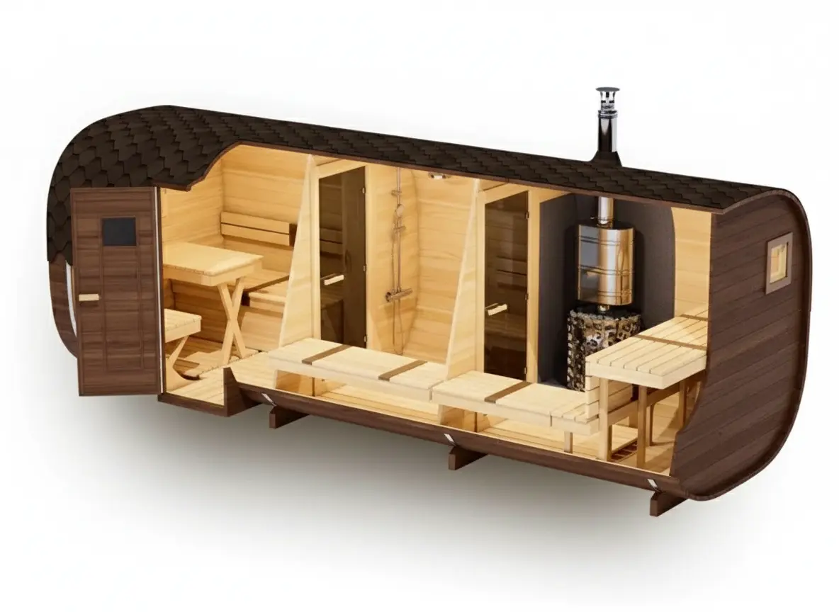 Баня-квадро 6 метров