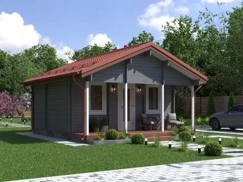 Проект дома из бруса Дачный дом «Лабрадор»