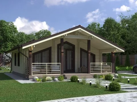 Проект дома из бруса Дом из бруса «Звезда»