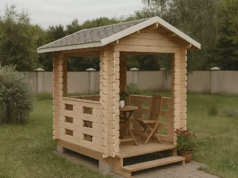 Проект дома из бруса Беседка «Подарок»