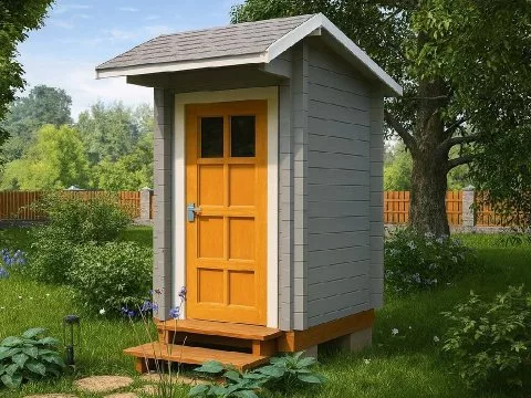 Проект дома из бруса Туалет 1,5 x 1,3 «Гном 2.0»