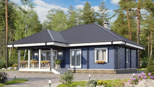 Проект дома из бруса Ревьера