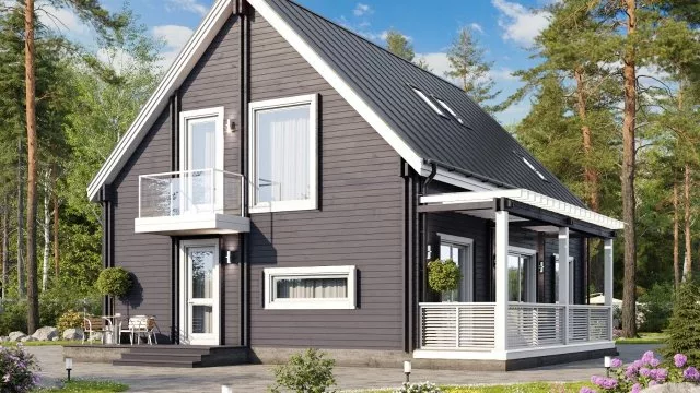 Проект дома из бруса Графтон