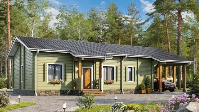 Проект дома из бруса Богдан