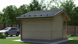 Садовый домик из бруса «Журавлик»