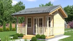 Садовый домик из бруса «Журавлик»