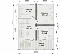 Дом из бруса «Успех»