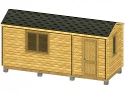 Дачная бытовка 6x2.3