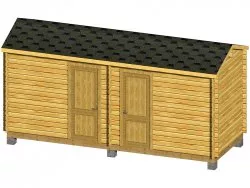 Дачная бытовка 6x2.3 два блока.