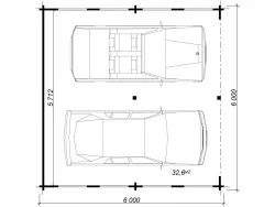 Навес для двух машин «Вместе веселее»