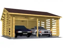 Навес на две машины «8 колёс»