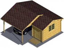 Навес с мастерской «Умелые руки»