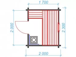 Мини-баня 2м