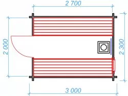 Мини-баня 3м