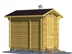 Мини-баня 3м (два помещения)