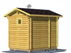 Мини-баня 3м (два помещения)