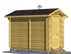 Мини-баня 3.5м (два помещения)