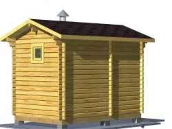 Мини-баня 3.5м (два помещения)