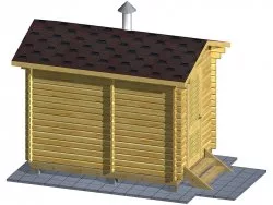 Мини-баня 3.5м (два помещения)