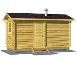 Мини-баня 5м (два помещения)