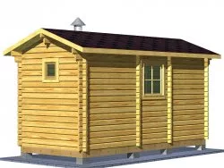 Мини-баня 5м (три помещения)