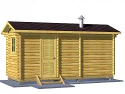 Мини-баня 5.5м (три помещения)