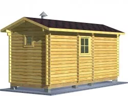 Мини-баня 6м (три помещения)