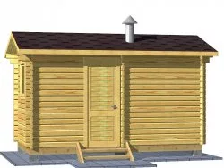 Мини-баня 4.5м (два помещения)