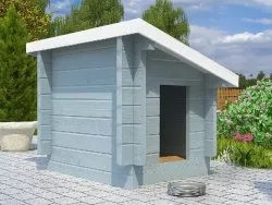 Будка для собак из бруса «БаркХаус-М»