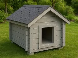 Будка для собак из бруса «БаркХаус»