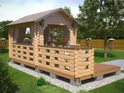 Беседка 3 х 7 «Летний вечер»