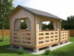 Беседка 3 х 7 «Летний вечер»