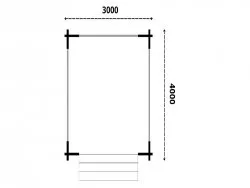 Беседка из бруса «Дачная дюжина»