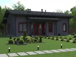 Дом из двойного бруса «Тайга»