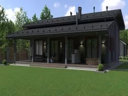 Дом из двойного бруса «Тайга»