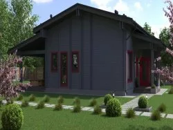 Дом из двойного бруса «Тайга»