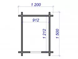 Готовая будка для собак из бруса «БаркХаус»