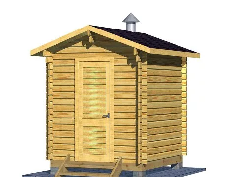 Проект дома из бруса Мини-баня 2.5м