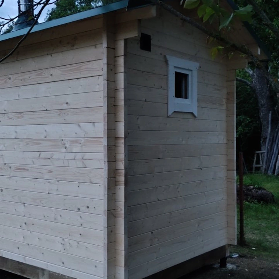 Мини баня из бруса в Минске и Беларуси. Строительство.